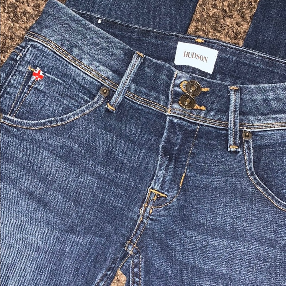 Hudson Jeans Blue Collin Skinny Ankle